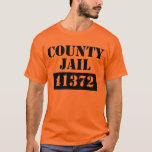 T-shirt Halloween Custome<br><div class="desc">drôle halloween la prison de comté crème prison d'état prisonnier orange t-shirt</div>