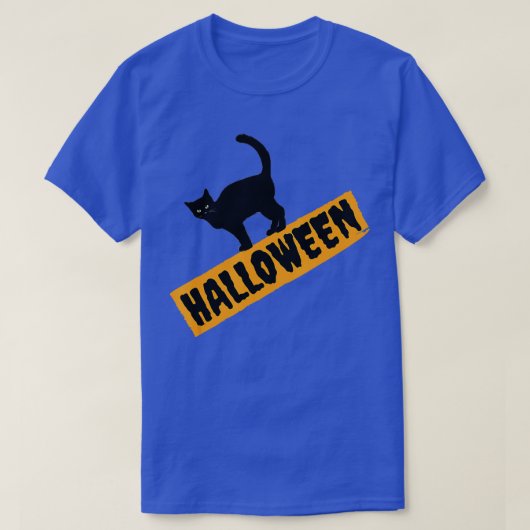 T-shirt Halloween Cute black Chat (Design devant)
