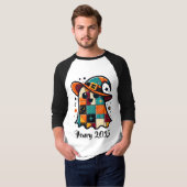 T-shirt Halloween Cute Patchwork personnalisé (Devant entier)