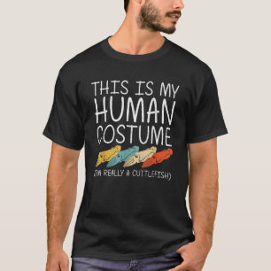 T-shirt Halloween Cuttlefish Costume humain Mollusques Eas