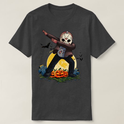 T-shirt Halloween Dabbing Serial Killer Mask (Design devant)