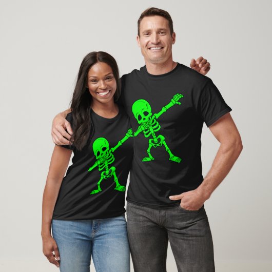 T-shirt Halloween Dabbing Skeleton Boys Girls Dab 1 (Unisexe)