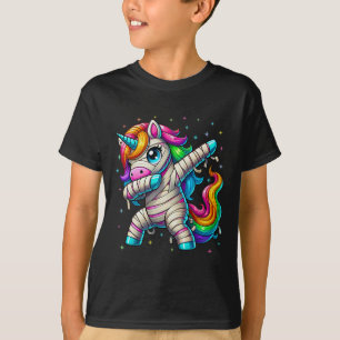 T-shirt Halloween Dabbing Unicorn mignonnes filles Hallowe