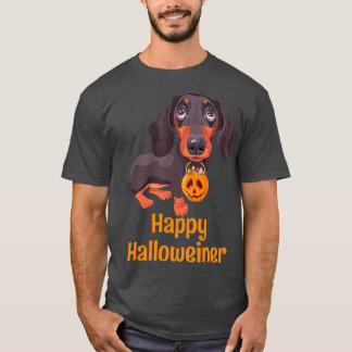 T-shirt Halloween Dachshund costume pour hommes femmes heu
