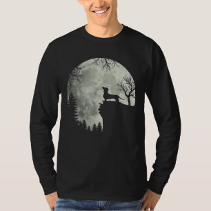 T-shirt Halloween Dachshund Et Lune