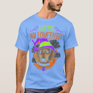 T-shirt Halloween Dachshund Wiener Chien Halloween Happy H