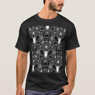 T-shirt Halloween Damask Graphic