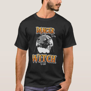 T-shirt Halloween Danseuse Sorcière Drôle Mignonne Danser