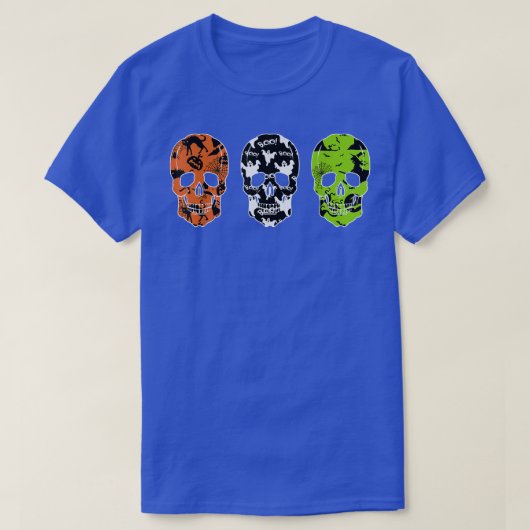 T-shirt Halloween Day Of Dead Skull3506 (Design devant)