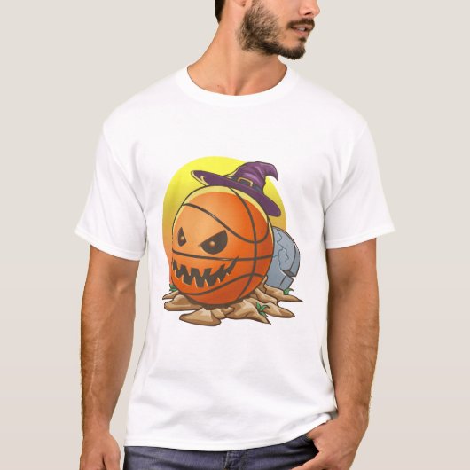 T-shirt Halloween de basket-ball (Devant)