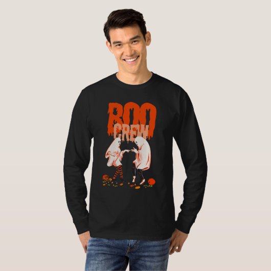 T-shirt Halloween de Boo Crew | Amusant et Éffrayant (Devant entier)