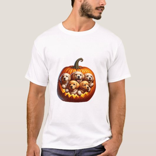 T-shirt Halloween de chien (Devant)