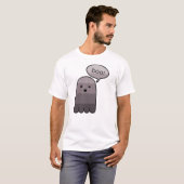 T-shirt Halloween de Dove Grey Boo Ghost (Devant entier)