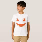 T-shirt Halloween de éffrayant Jack-o'-lantern Kid (Devant entier)