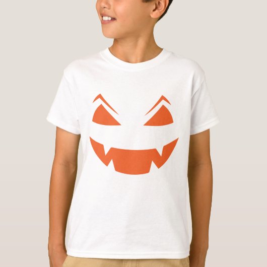 T-shirt Halloween de éffrayant Jack-o'-lantern Kid (Devant)