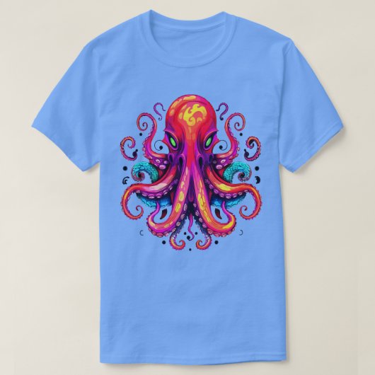 T-shirt Halloween de la pieuvre (Design devant)
