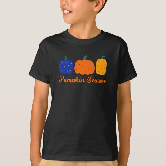 T-shirt Halloween de la saison citrouille (Devant)