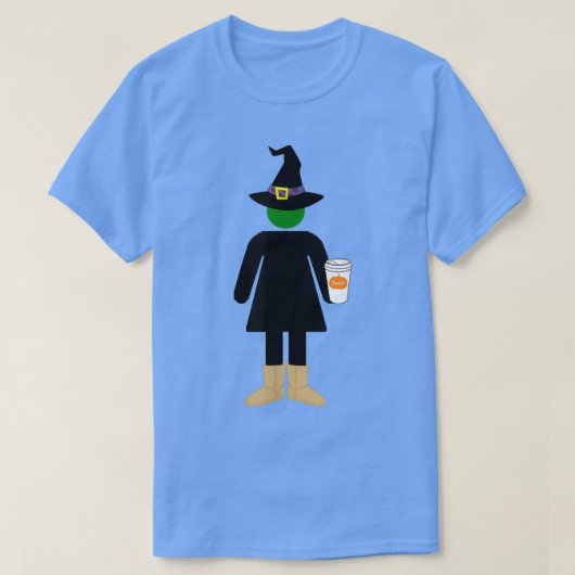 T-shirt Halloween de la sorcière de base 131 (Design devant)