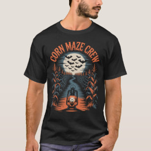 T-shirt Halloween de l'équipage du maïs Maze