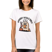 T-shirt Halloween de l'infirmière fantôme avec Spo