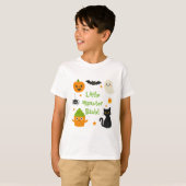 T-shirt Halloween de Little Monster Bash - Éffrayant - (Devant entier)
