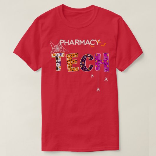 T-shirt Halloween de technologie pharmaceutique (Design devant)