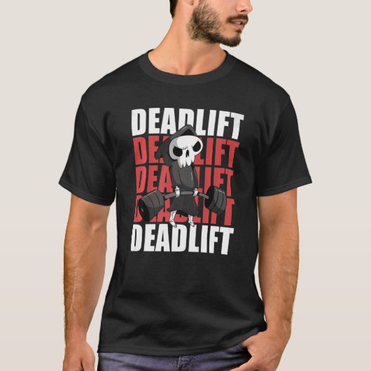 T-shirt Halloween Dead Lift Reaper Costume d'entraînement (Devant)
