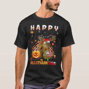 T-shirt Halloween D'Écureuil Et Joyeux Noël Happy Hallo