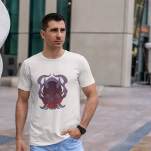 T-shirt Halloween démon crâne