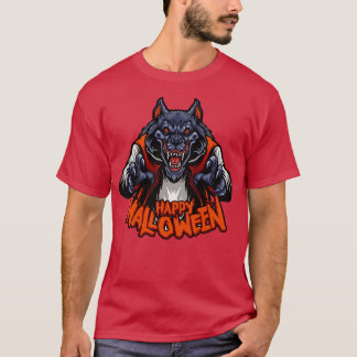 T-shirt Halloween déplaisant Werewolf