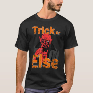 T-shirt Halloween Diable Trick Or Treat Effrayant Satan Ou