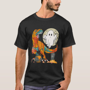 T-shirt Halloween Dinosaur Mummy T Rex Citrouille Pour Boy
