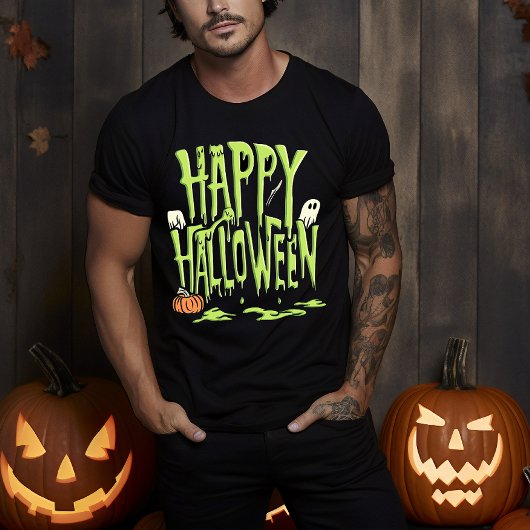T-shirt Halloween doux et vert