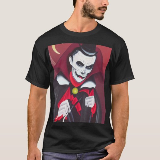 T-shirt Halloween Dracula (Devant)
