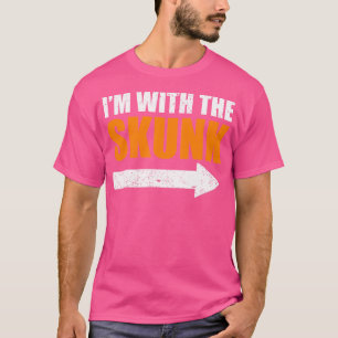 T-shirt Halloween Drôle Je Suis Avec La Skunk