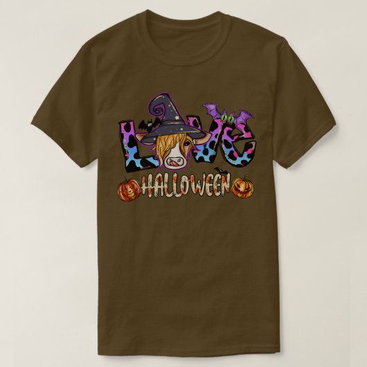 T-shirt Halloween drôle Sur La Ferme Heifer Cute Cow Avec (Design devant)