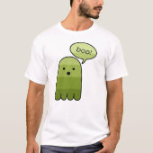 T-shirt Halloween du fantôme vert de l'armée (Devant)