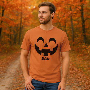 T-shirt Halloween du visage personnalisé Jack-O'-lanterne