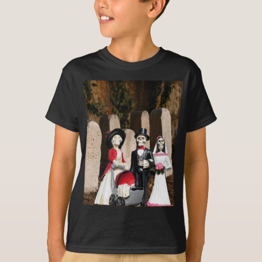 T-shirt Halloween effrayant. (Devant)