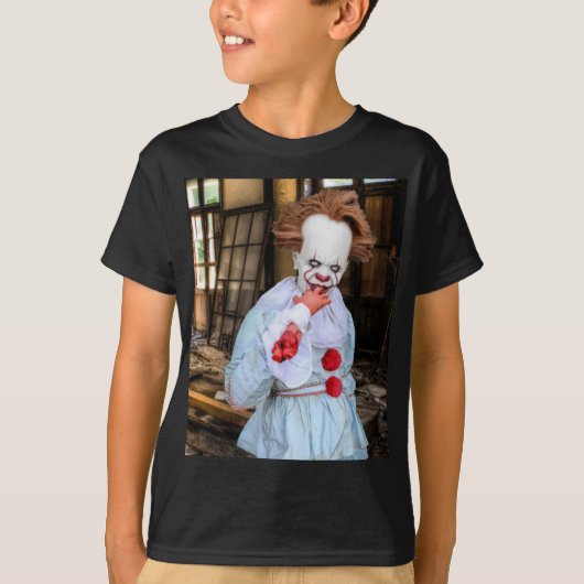 T-shirt Halloween effrayant. (Devant)