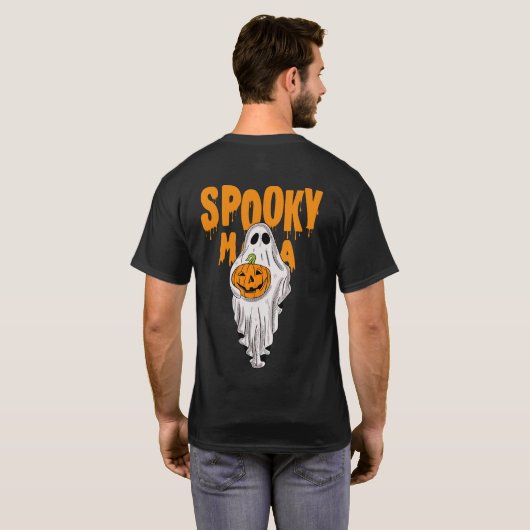 T-shirt halloween éffrayant (Dos entier)