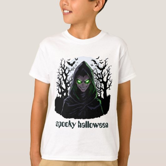 T-shirt Halloween effrayant (Devant)