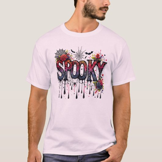 T-shirt Halloween effrayant (Devant)