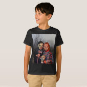 T-shirt Halloween effrayant. (Devant entier)