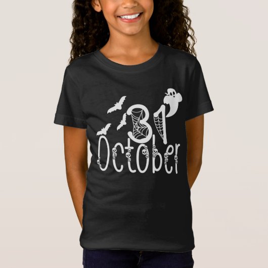 T-Shirt Halloween éffrayant 31 octobre (Devant)