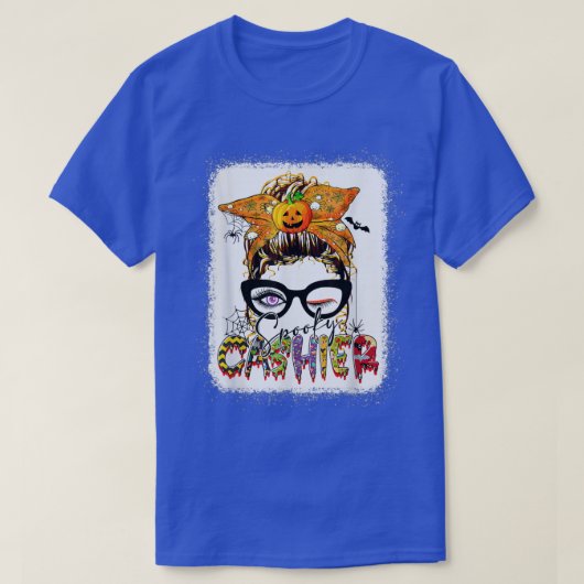 T-shirt Halloween Éffrayant Caisse Messy Lunettes de pain  (Design devant)