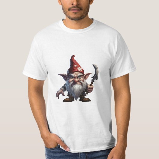 T-shirt Halloween effrayant Gnome (Devant)