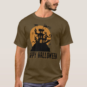 T-shirt Halloween Éffrayant Haunted House Costume Funny Vi