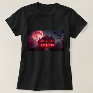 T-shirt Halloween éffrayant Haunween Haunted House Design