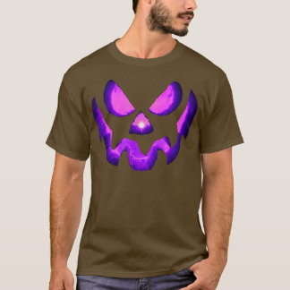 T-shirt Halloween effrayant Jack-o'-lantern visage Citroui